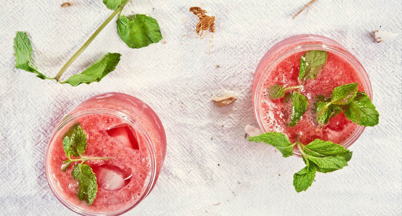 Mocktail mojito aux fraises