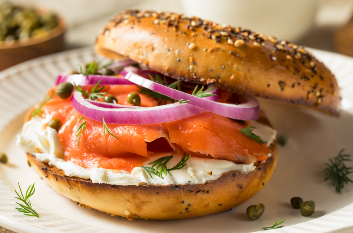 Bagel saumon et cream cheese