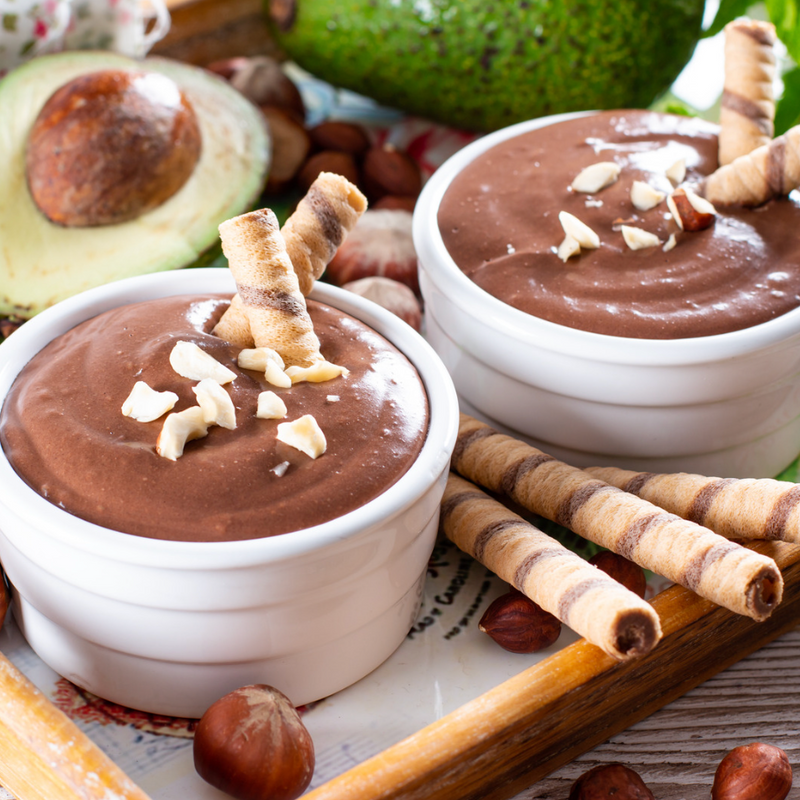 Mousse avocat chocolat