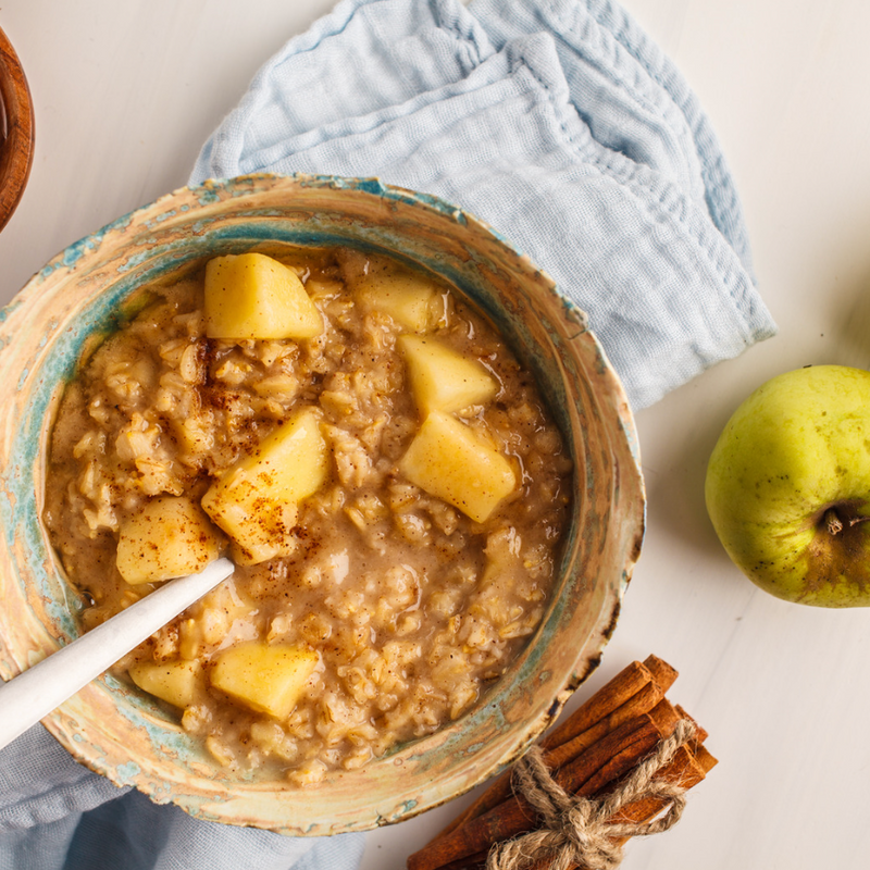 Porridge à la cannelle en poudre