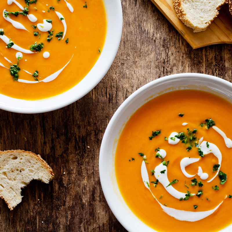 Soupe de carottes et curcuma