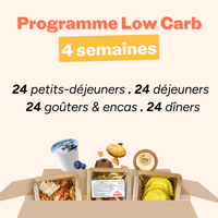 Formule Low Carb 12 plats avec petit-déjeuner & collations