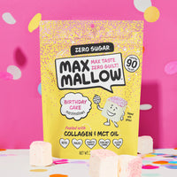 Marshmallows birthday cake