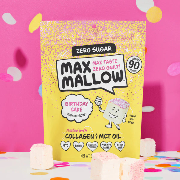 Marshmallows birthday cake