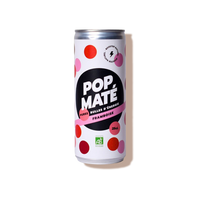 Boisson énergisante framboise pop maté