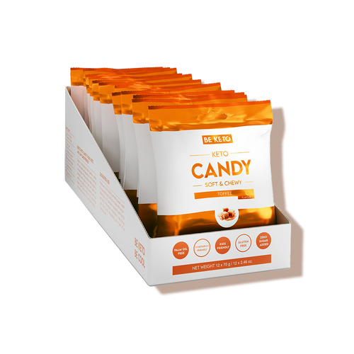 Boîte de  Mix de bonbons keto au caramel Be Keto