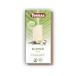 Chocolat blanc à la stevia 100g Torras