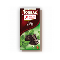 Chocolat noir à la menthe 75g Torras