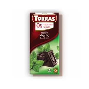 Chocolat noir à la menthe 75g Torras