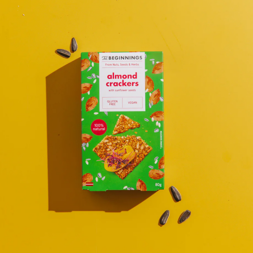 Contexte crackers graines et amandes The Beginnings