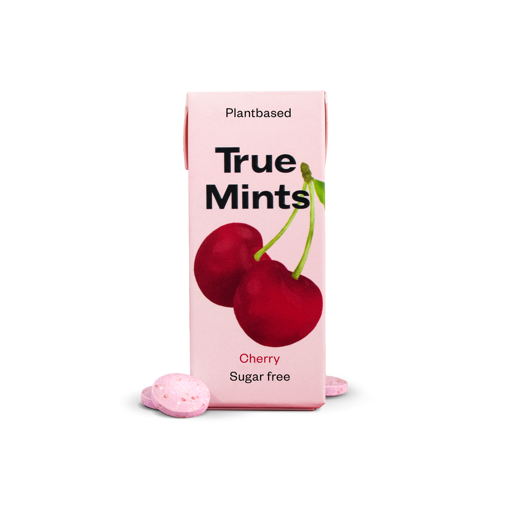 Paquet individuel pastilles cerise True Gum