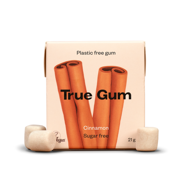 Paquet individuel chewing-gum cannelle True Gum