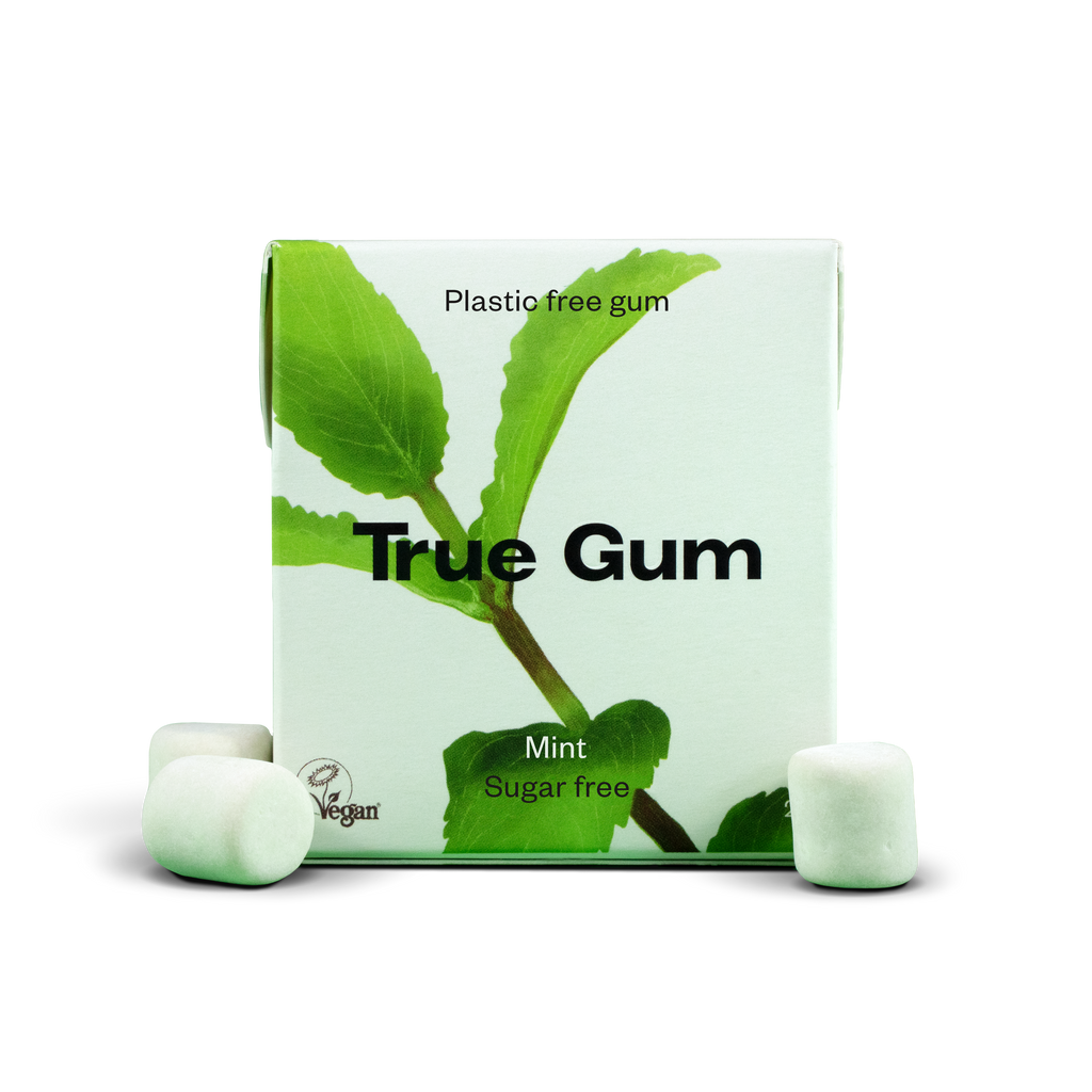 Paquet individuel chewing-gum menthe True Grum