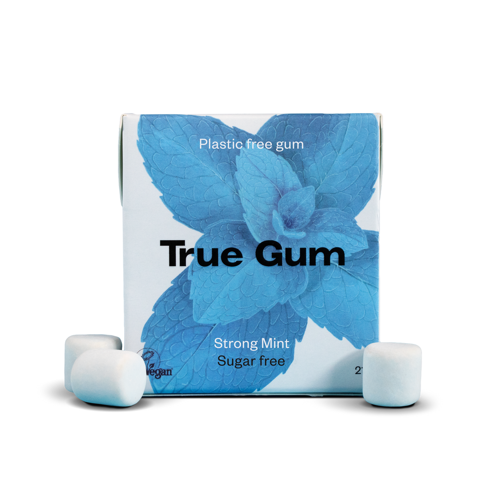 Paquet individuel chewing-gum menthe forte True Gum