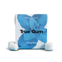 Paquet individuel chewing-gum menthe forte True Gum