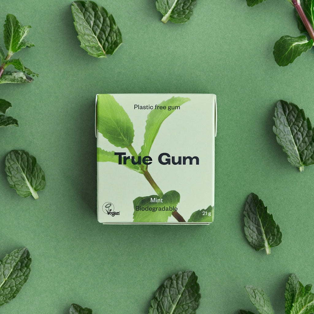 Contexte chewing-gum menthe True Gum