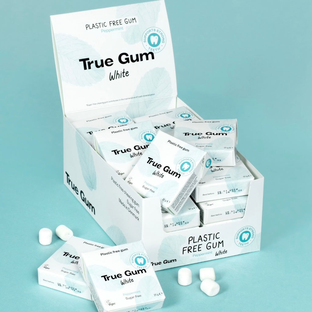 Contexte chewing-gum white True Gum