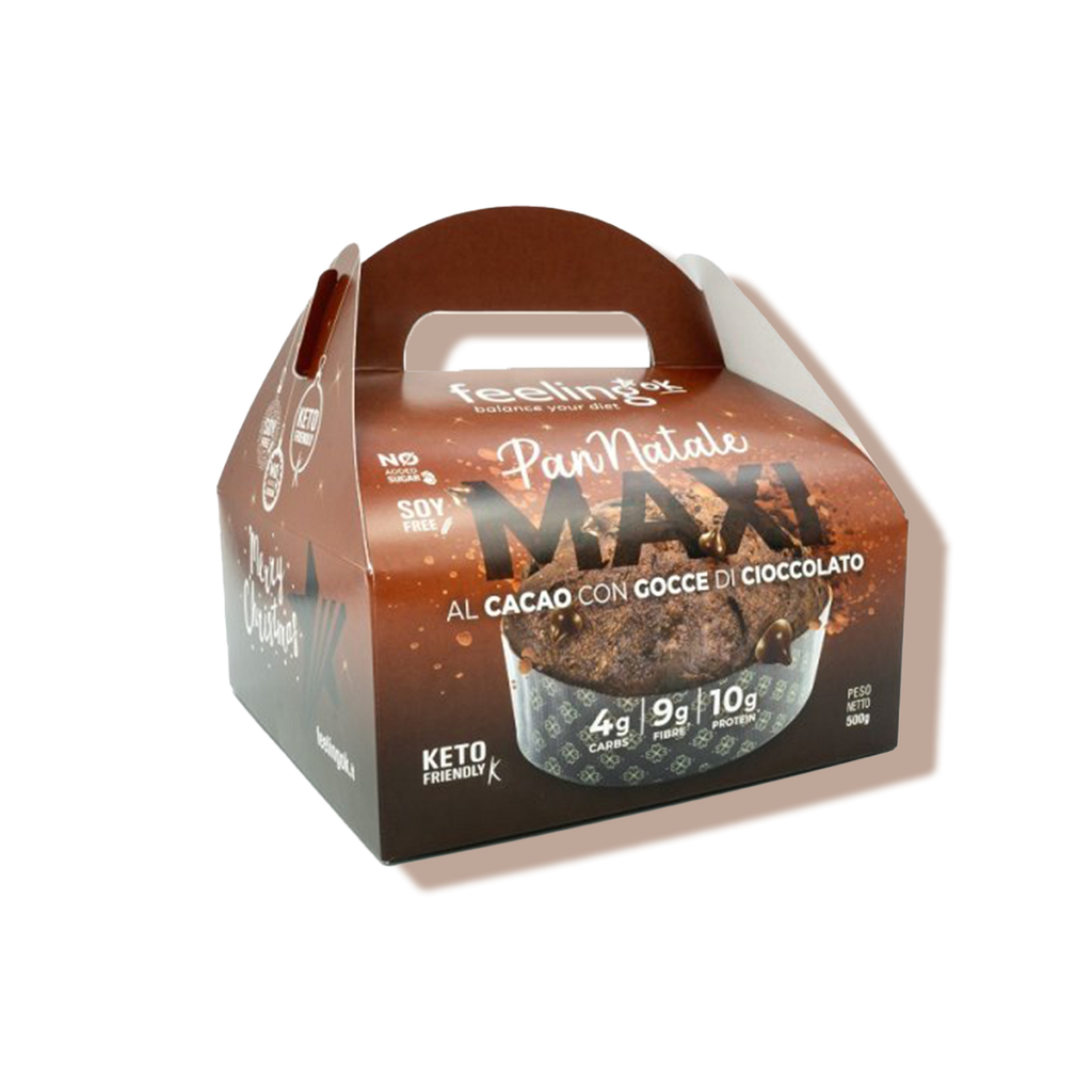 Maxi Pan Natale au cacao et aux pépites de chocolat 500g Feeling OK