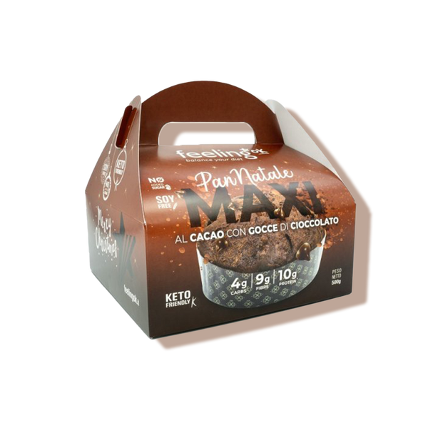 Maxi Pan Natale au cacao et aux pépites de chocolat 500g Feeling OK