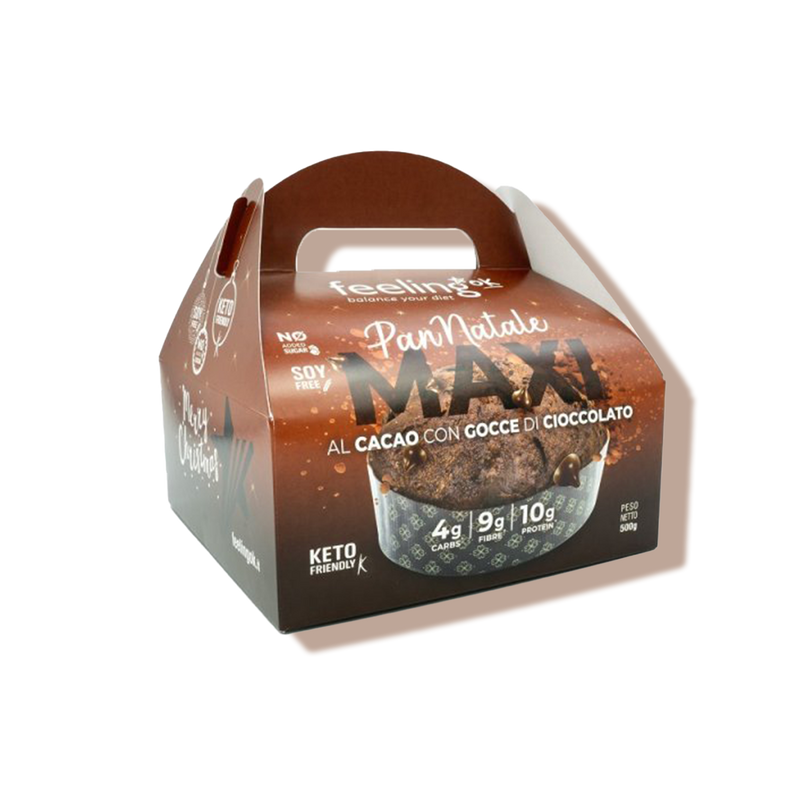 Maxi Pan Natale au cacao et aux pépites de chocolat 500g Feeling OK