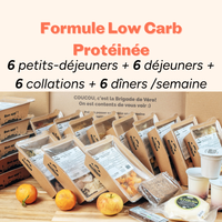 Formule Low Carb Protéinée 12 plats avec petit-déjeuner & collations