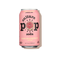 Soda probiotique pétillant pamplemousse rose - Culture Pop