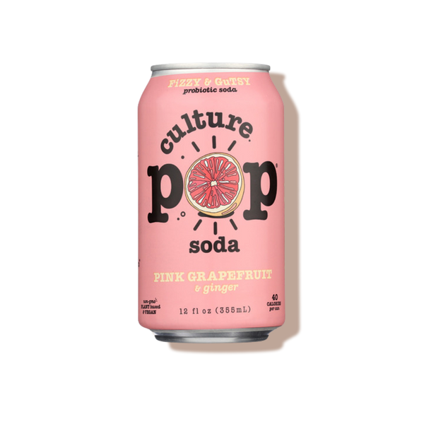 Soda probiotique pétillant pamplemousse rose - Culture Pop