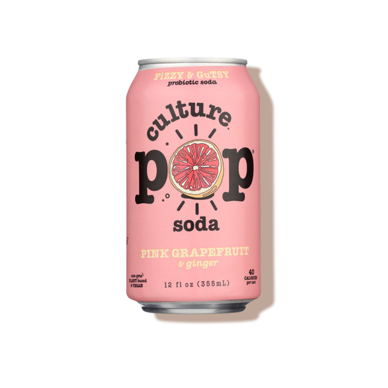 Soda probiotique pétillant pamplemousse rose - Culture Pop