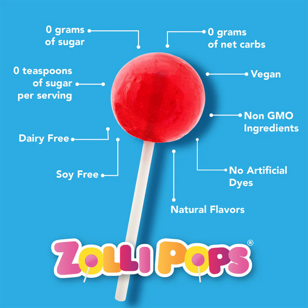 Sucettes Keto Zollipops Orange Zolli Candy