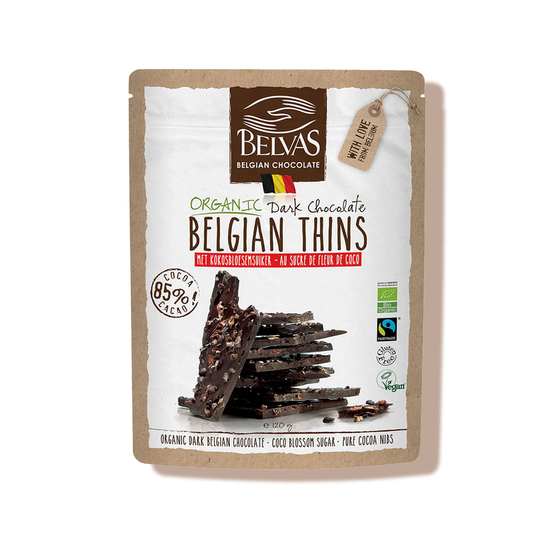 Thin 85% cacao Belvas