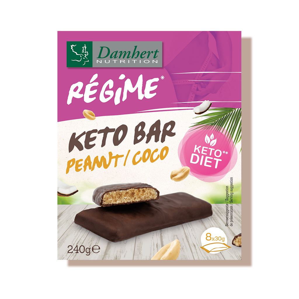 Barres keto cacahuetes coco damhert