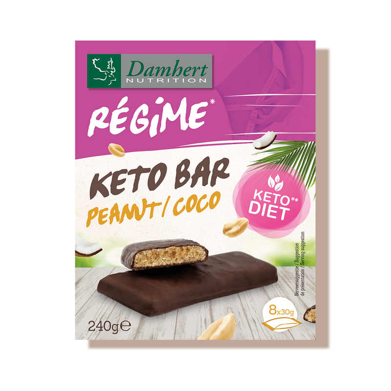 Barres keto cacahuetes coco damhert