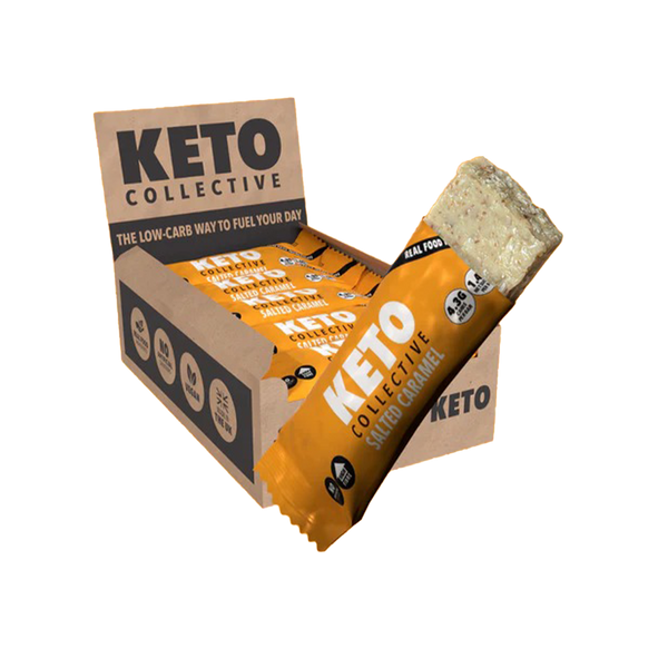 Boîte de barres keto caramel salé