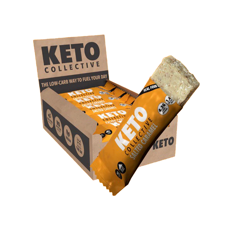 Boîte de barres keto caramel salé