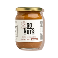 Beurre de cacahuètes au chocolat au lait bio - Go nuts