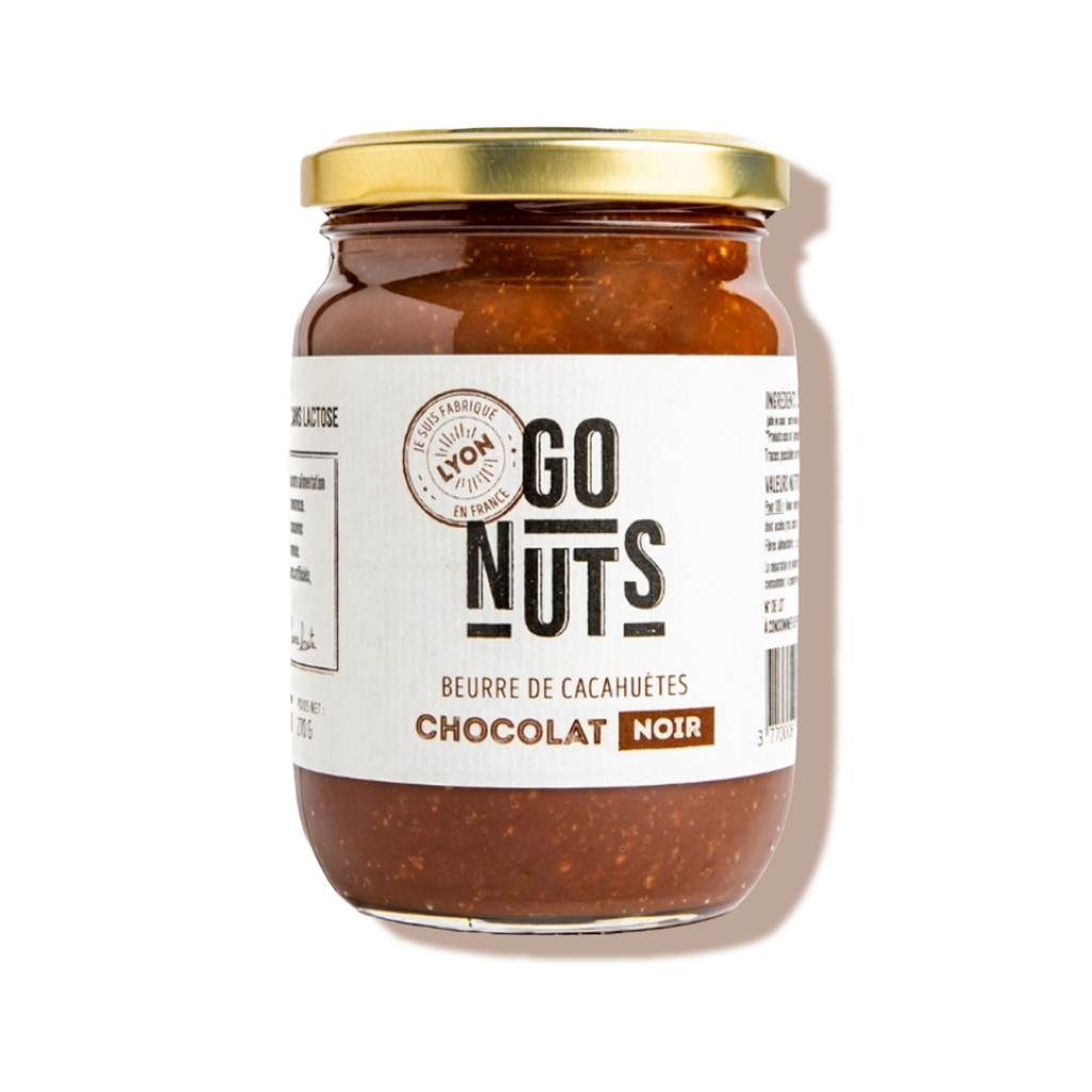 Beurre de cacahuètes au chocolat noir bio - Go nuts