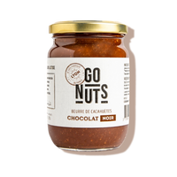 Beurre de cacahuètes au chocolat noir bio - Go nuts