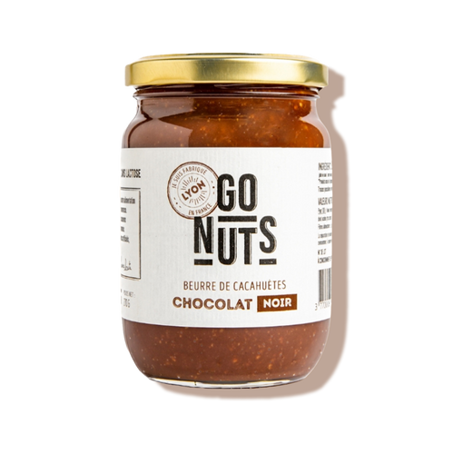 Beurre de cacahuètes au chocolat noir bio - Go nuts