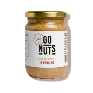 Beurre de cacahuètes aux 4 épices bio - Go nuts