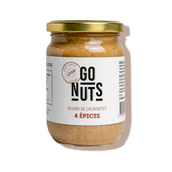 Beurre de cacahuètes aux 4 épices bio - Go nuts