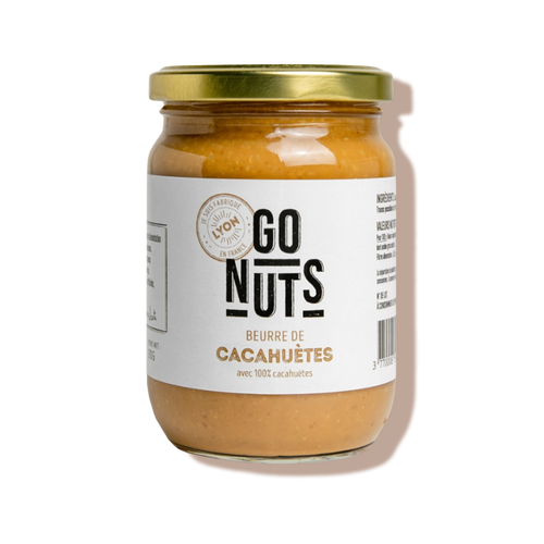 Beurre de cacahuètes nature bio - Go nuts