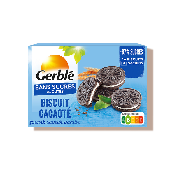 Biscuit cacaoté vanille - Gerblé