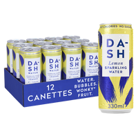 Dash water 12 canettes citron