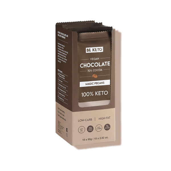 Chocolat keto à la noix de pécan + MCT