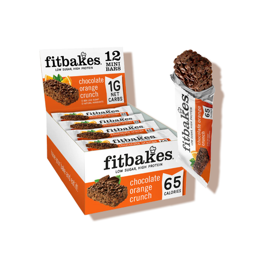 Boîte de barre chocolat orange 12x19g - Fitbakes