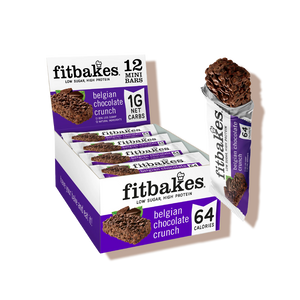 Boîte de barre de chocolat belge crunch 12x19g - Fitbakes