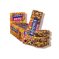 Barres kéto beurre de cacahuètes et chocolat adonis