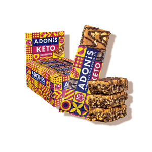 Barres kéto beurre de cacahuètes et chocolat adonis