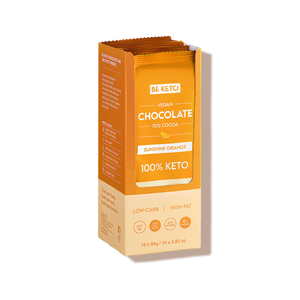 Chocolat keto noir et orange + MCT