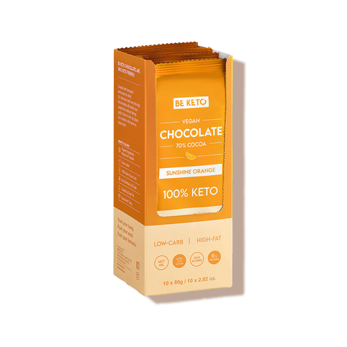 Chocolat keto noir et orange + MCT